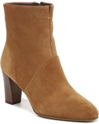 Franco Sarto - Pia Leather Zipper Ankle Boots - Lyst