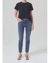Agolde - Willow Mid Rise Crop Jean - Lyst