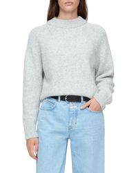 Closed - Crew Neck Long Sleeve Sweater Top - Lyst
