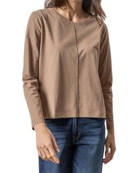 Lilla P - Front Seam Long Sleeve Tee - Lyst