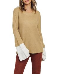 J.Nna - Layered Sleeve Knit Sweater - Lyst