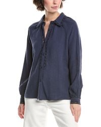 Nanette Lepore - Lace Trim Shirt - Lyst