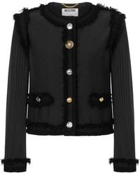 Moschino - Stretch Boucle Jacket - Lyst