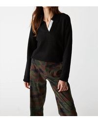 Michael Stars - Jonas Johnny Collar Sweater - Lyst