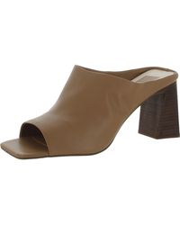 Dolce Vita - Lizzo Leather Open Square Toe Mule Sandals - Lyst