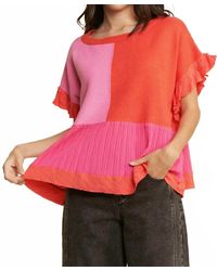 Davi & Dani - Lena Patchwork Top - Lyst