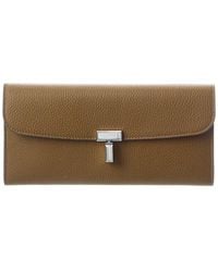 TOTEME - T-Lock Leather Continental Wallet - Lyst