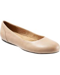 Softwalk - Sonoma Leather Padded Insole Ballet Flats - Lyst