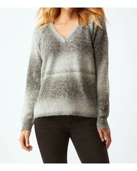 ecru - Space Dye V-neck Sweater - Lyst