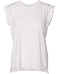 Bella Canvas - Flowy Rolled Cuffs Muscle Tee - Lyst