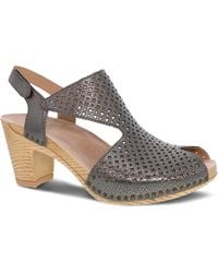 Dansko - Teagan Slingback Peep Toe Heels - Lyst