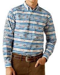 Ariat - Team Logo Albert Fitted Button Down Shirt - Lyst