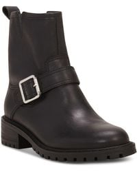Lucky Brand - Leather Zip Up Motorcycle Boots - Lyst