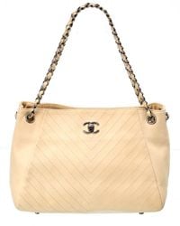 Chanel - Suede Cc Chain Tote (authentic Pre-owned) - Lyst