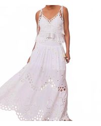 LoveShackFancy - Cassaro Eyelet Cotton Maxi Skirt - Lyst