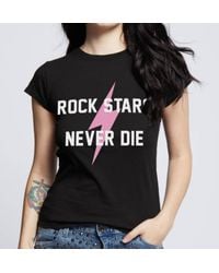Recycled Karma - Rock Stars Never Die Baby Tee - Lyst