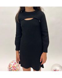 Design History - Girl's Long Sleeve Ribbed Dress - Lyst