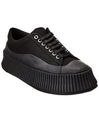 Jil Sander - Logo Canvas Sneaker - Lyst
