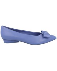 Ferragamo - Viva Vara Bow Ballet Flats - Lyst