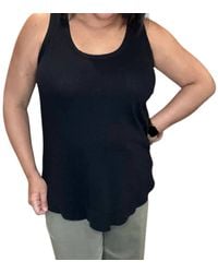 Bobi - Ribbed Curved Hem Tank Top - Lyst