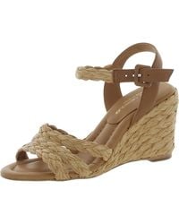 Andre Assous - Milena Leather Slingback Wedge Sandals - Lyst