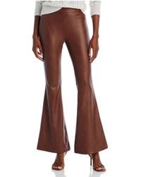Bagatelle - Faux Leather High Waist Flared Pants - Lyst