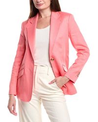 BOSS - Jopeta Linen-Blend Blazer - Lyst