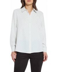 Lyssé - Crystal Embellished Parker Button Down Shirt - Lyst