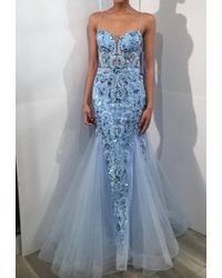 Jovani - Sequin Corset Mermaid Gown - Lyst