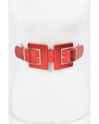Fashnzfab - Two Buckle Elastic Belt - Lyst