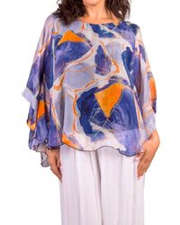 Gigi Moda - Coletta Abstract Silk Top - Lyst