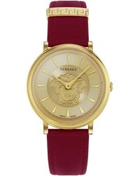 Versace - V-circle Medusa Strap Watch - Lyst