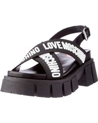 Love Moschino - 's Tassel Chunky Platform Sandals - Lyst