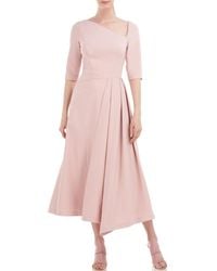 Kay Unger - Pleated Midi Cocktail And Party Dress - Lyst