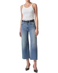 Citizens of Humanity - Lyra Crop Wide Leg Jeans - Lyst