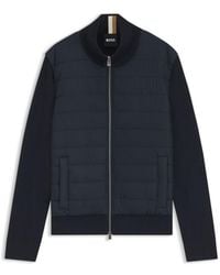 BOSS - Padded-Front Jacket - Lyst
