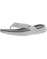 Skechers On The Go 600 Slip On Outdoors Slide Sandals in Gray | Lyst