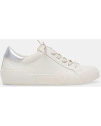 Dolce Vita - Zina Foam 360 Sneakers White Silver Recycled Leather - Lyst