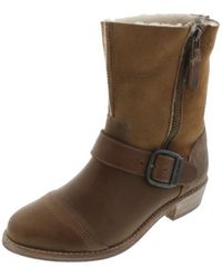 Koolaburra - Duarte Leather/suede Faux Shearling Mid-calf Boots - Lyst