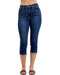 Judy Blue - Capri Cutoff Cuff Jean - Lyst
