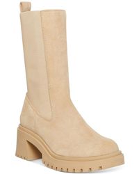 Steve Madden - Leather Stretch Mid-Calf Boots - Lyst