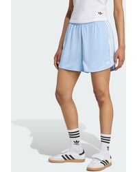 adidas - Originals Satin Shorts Ruffle 3-Stripes - Lyst