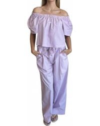 Stateside - Poplin Drawstring Pull-On Pants - Lyst