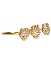 Avenue Chic - Flower Two-Finger Ring - Lyst