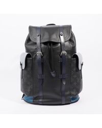 Louis Vuitton - Christopher Backpack Pm Monogram Eclipse / Navy Epi Leather - Lyst