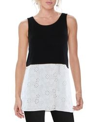 Refried Apparel - Eyelet Embroidered Tank Top - Lyst
