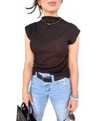 Eesome - Mock Neck Sleeveless Top - Lyst