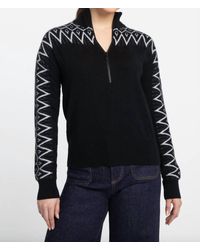 Kinross Cashmere - Alpine Qtr Zip Mock Sweater - Lyst