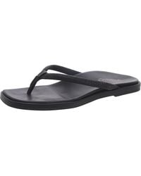 Vionic - Vista Shine Leather Slip On Thong Sandals - Lyst