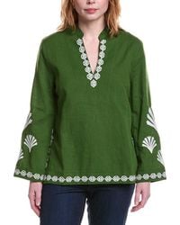 Jude Connally - Elyce Linen-Blend Top - Lyst